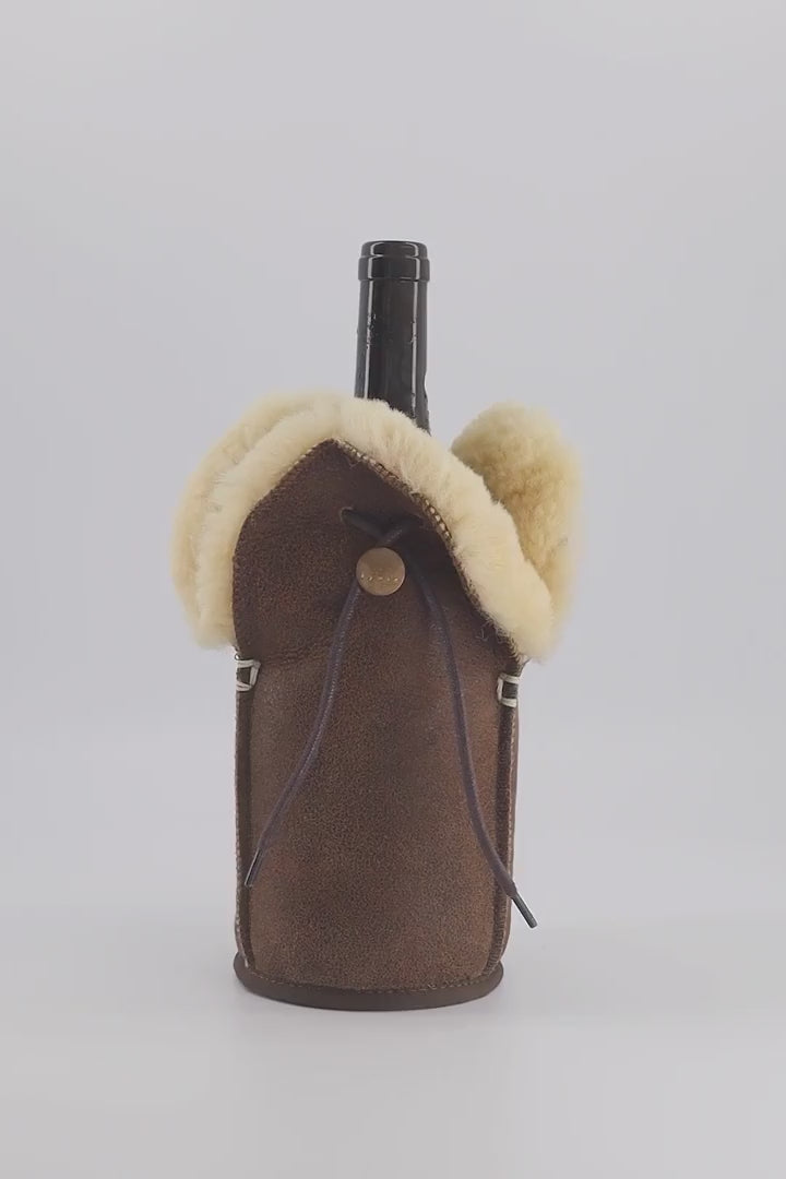 Shampanja cooler Kywie, nahka Ruskea